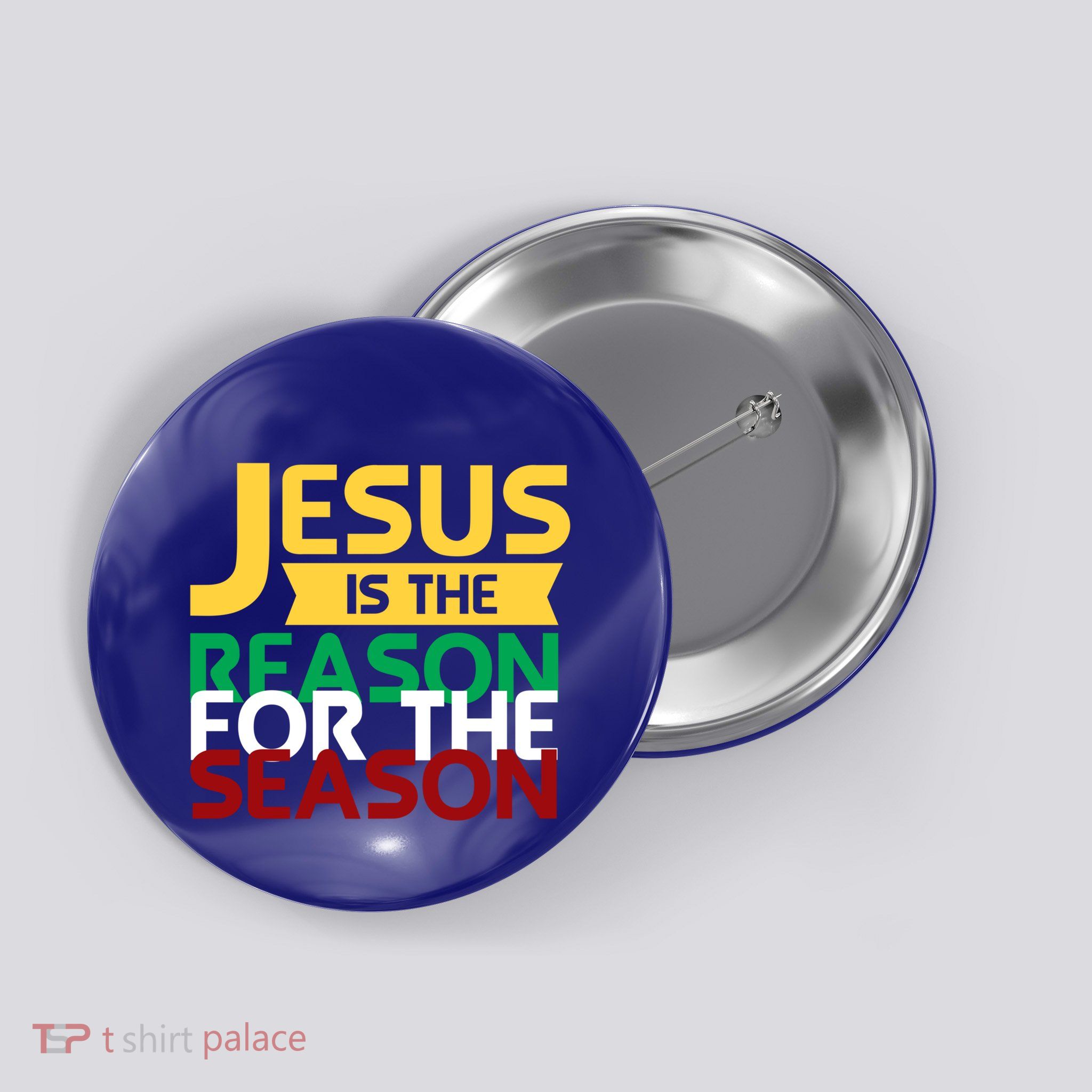 Jesus Is The Reason For The Season Christian Christmas Xmas Gift Button