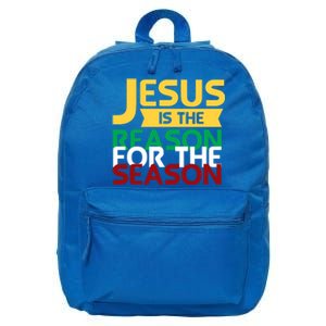 Jesus Is The Reason For The Season Christian Christmas Xmas Gift 16 in Basic Backpack