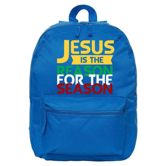 Jesus Is The Reason For The Season Christian Christmas Xmas Gift 16 in Basic Backpack