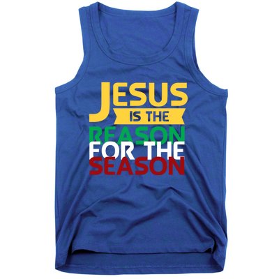 Jesus Is The Reason For The Season Christian Christmas Xmas Gift Tank Top