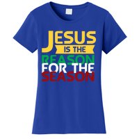 Jesus Is The Reason For The Season Christian Christmas Xmas Gift Women's T-Shirt