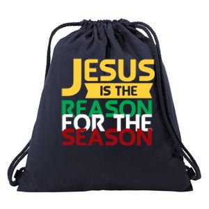 Jesus Is The Reason For The Season Christian Christmas Xmas Gift Drawstring Bag