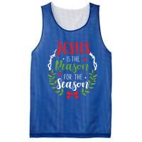 Jesus Is The Reason For The Season Christian Christmas Gift Mesh Reversible Basketball Jersey Tank