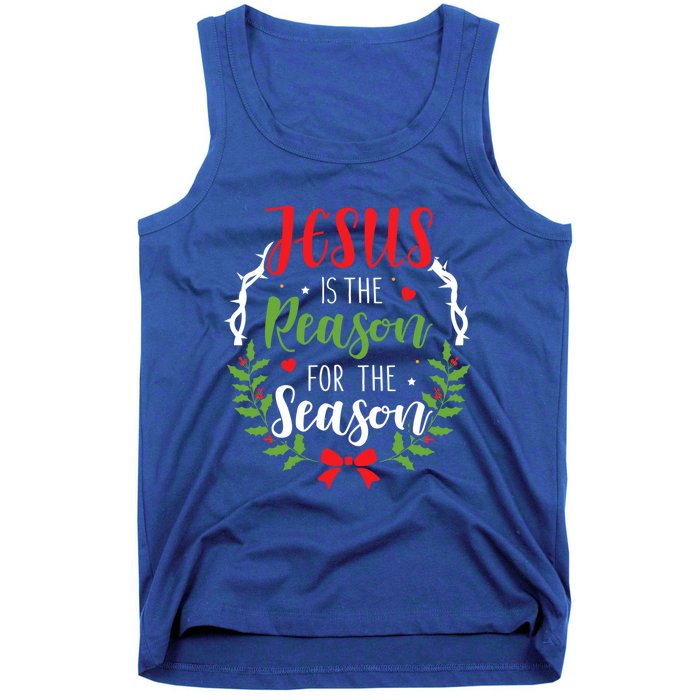 Jesus Is The Reason For The Season Christian Christmas Gift Tank Top