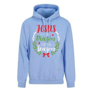 Jesus Is The Reason For The Season Christian Christmas Gift Unisex Surf Hoodie