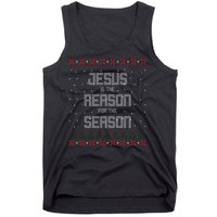 Jesus Is The Reason For The Season Ugly Christmas Sweater Tank Top