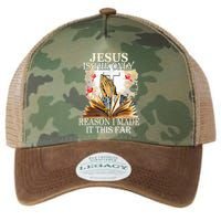 Jesus Is The Only Reason I Made It This Far Fun Christian Legacy Tie Dye Trucker Hat