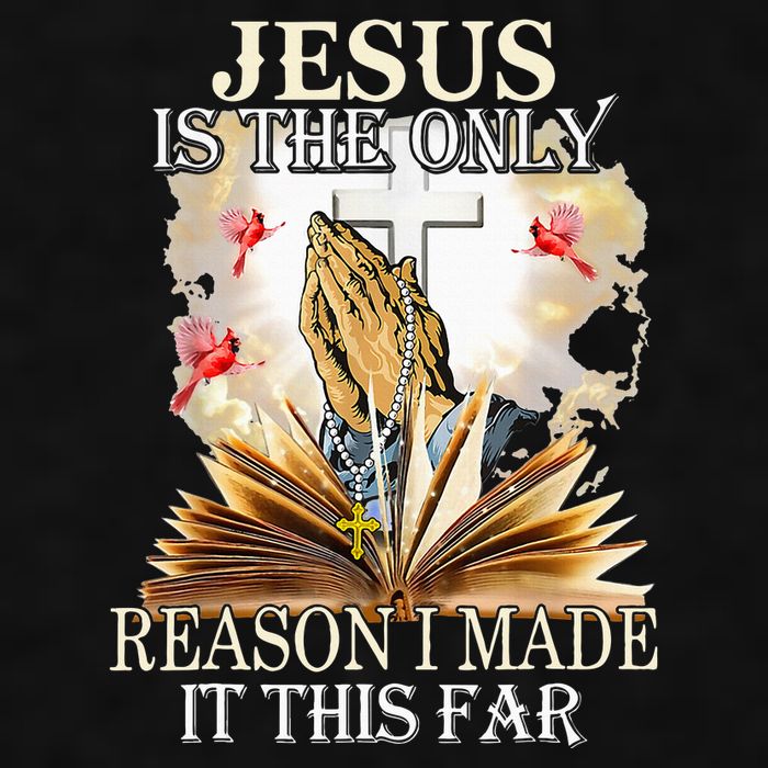 Jesus Is The Only Reason I Made It This Far Fun Christian Ladies PosiCharge Tri-Blend Wicking Tank