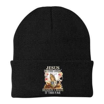 Jesus Is The Only Reason I Made It This Far Fun Christian Beanie