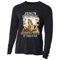 Jesus Is The Only Reason I Made It This Far Fun Christian Cooling Performance Long Sleeve Crew