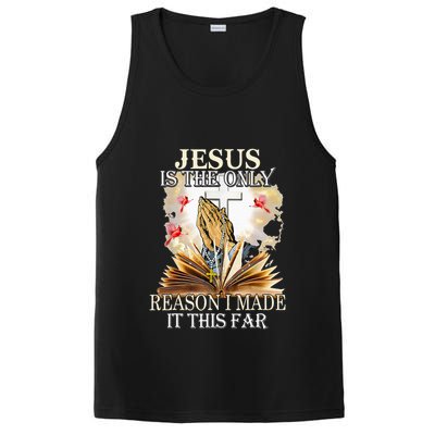 Jesus Is The Only Reason I Made It This Far Fun Christian PosiCharge Competitor Tank