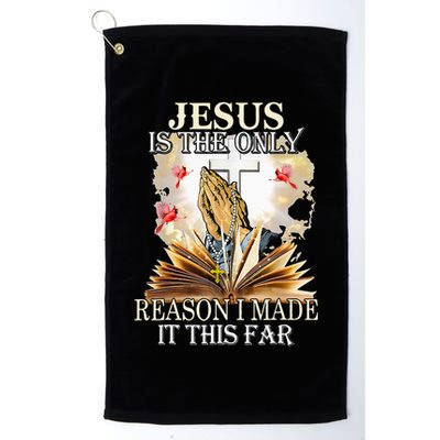 Jesus Is The Only Reason I Made It This Far Fun Christian Golf Towel