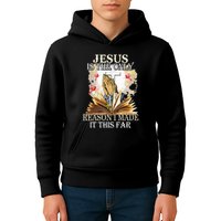 Jesus Is The Only Reason I Made It This Far Fun Christian Kids Hoodie