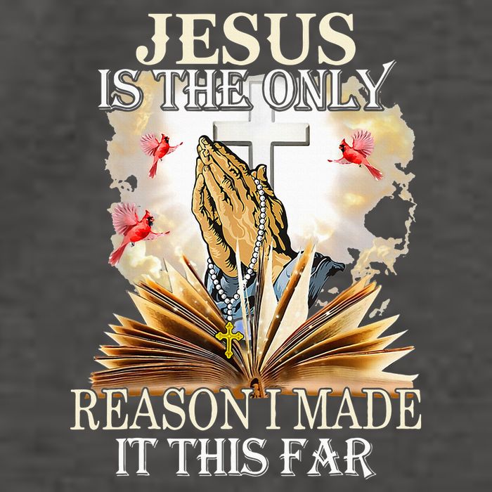 Jesus Is The Only Reason I Made It This Far Fun Christian Vector Backpack