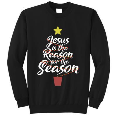 Jesus Is The Reason For The Season Christian Christmas Xmas Sweatshirt