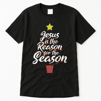 Jesus Is The Reason For The Season Christian Christmas Xmas Tall T-Shirt