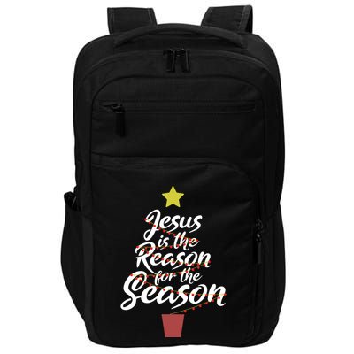 Jesus Is The Reason For The Season Christian Christmas Xmas Impact Tech Backpack