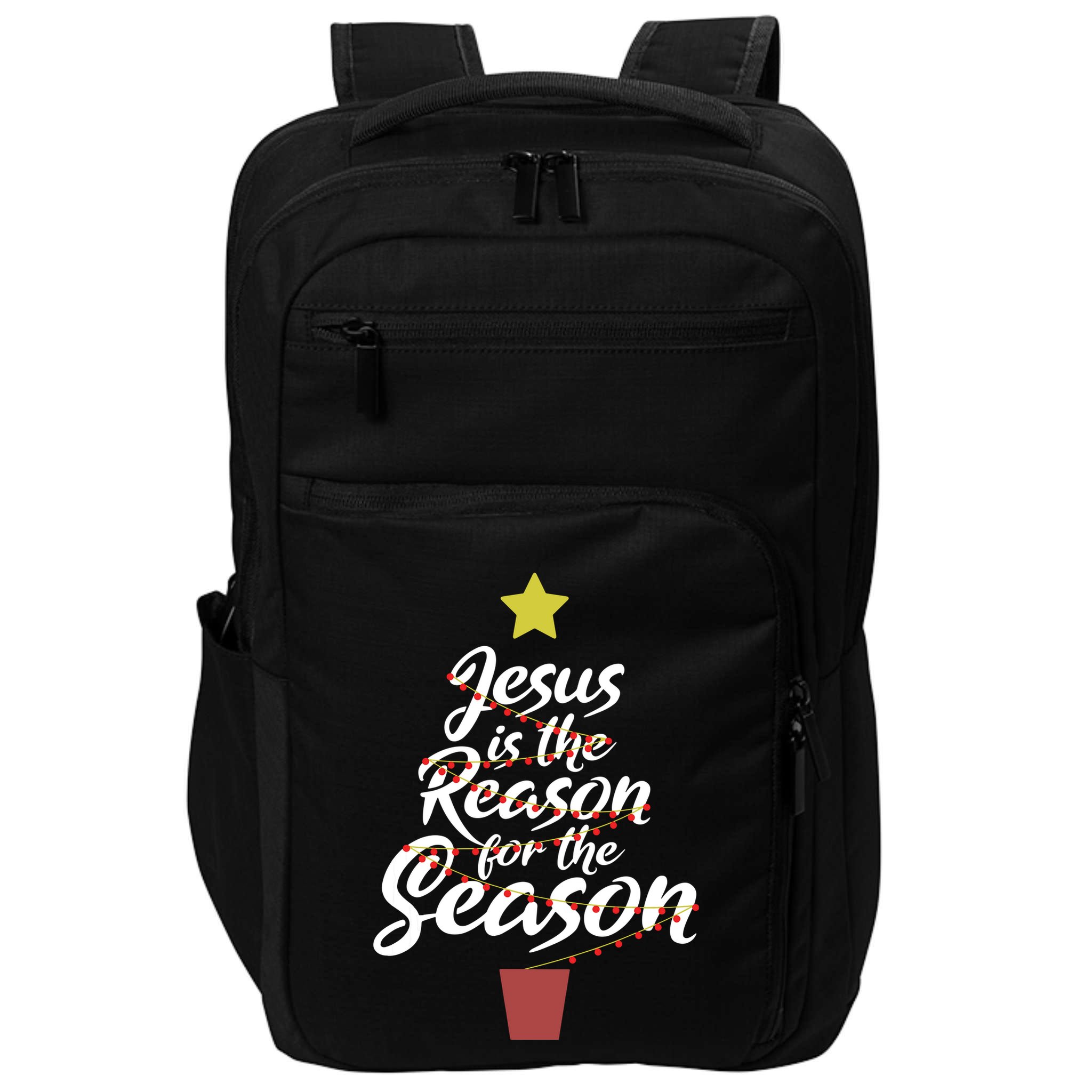 Jesus Is The Reason For The Season Christian Christmas Xmas Impact Tech Backpack