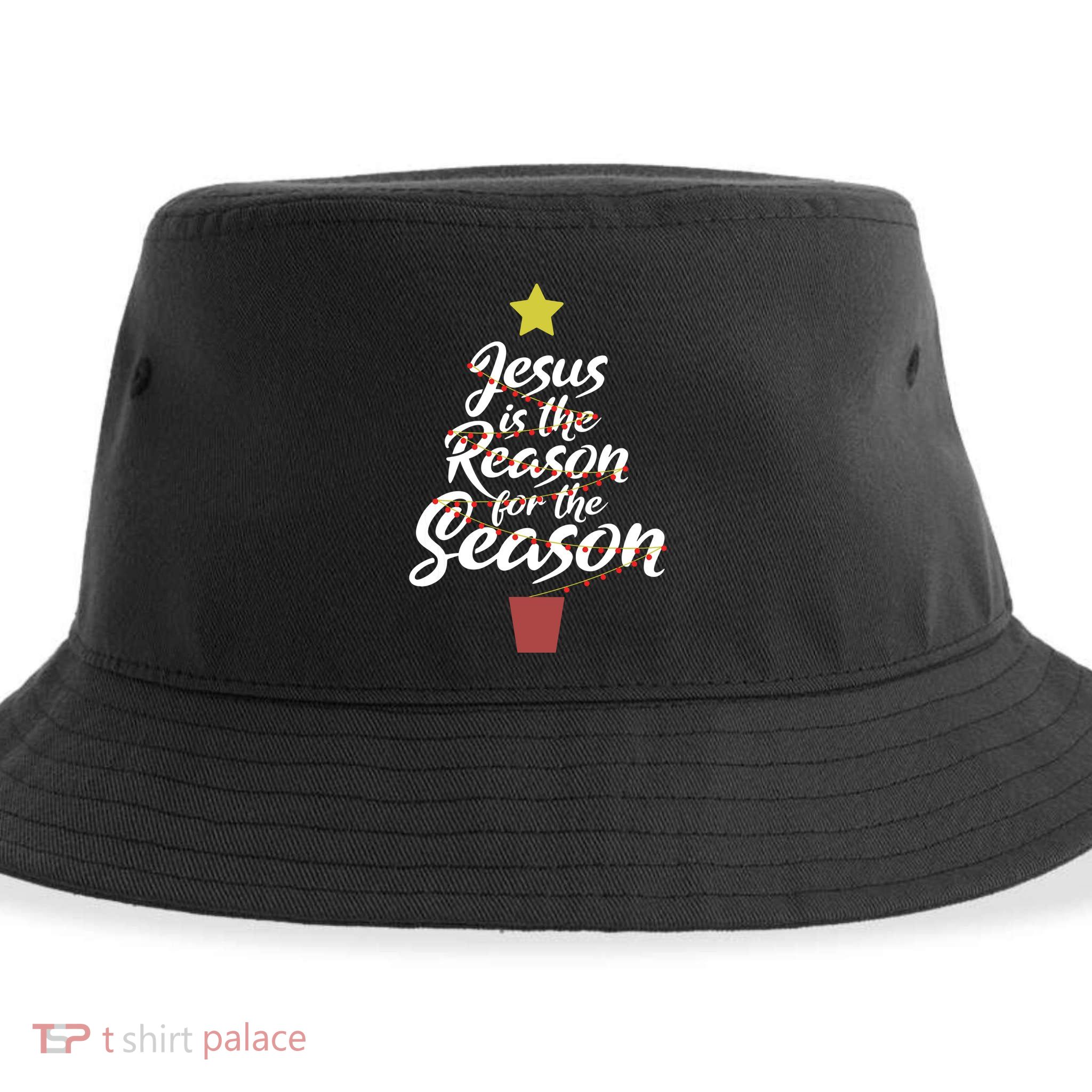 Jesus Is The Reason For The Season Christian Christmas Xmas Sustainable Bucket Hat