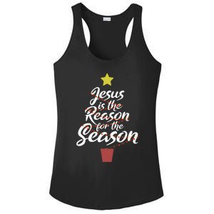 Jesus Is The Reason For The Season Christian Christmas Xmas Ladies PosiCharge Competitor Racerback Tank