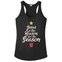 Jesus Is The Reason For The Season Christian Christmas Xmas Ladies PosiCharge Competitor Racerback Tank