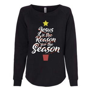 Jesus Is The Reason For The Season Christian Christmas Xmas Womens California Wash Sweatshirt