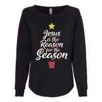 Jesus Is The Reason For The Season Christian Christmas Xmas Womens California Wash Sweatshirt