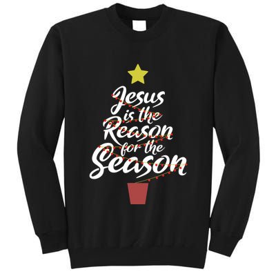 Jesus Is The Reason For The Season Christian Christmas Xmas Tall Sweatshirt