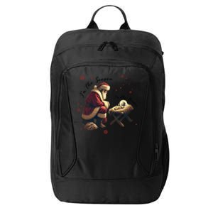 Jesus Is The Reason Santa For The Season Christian Christmas Gift City Backpack