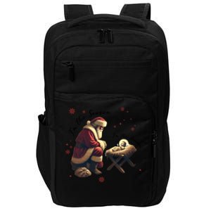 Jesus Is The Reason Santa For The Season Christian Christmas Gift Impact Tech Backpack