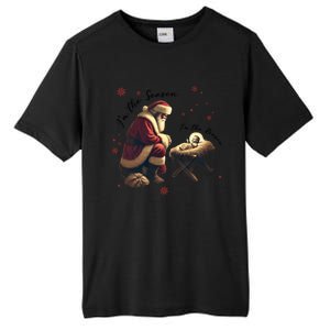 Jesus Is The Reason Santa For The Season Christian Christmas Gift Tall Fusion ChromaSoft Performance T-Shirt