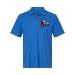 Jesus Is The Reason Santa For The Season Christian Christmas Gift Softstyle Adult Sport Polo