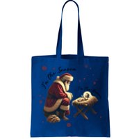 Jesus Is The Reason Santa For The Season Christian Christmas Gift Tote Bag