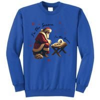 Jesus Is The Reason Santa For The Season Christian Christmas Gift Tall Sweatshirt