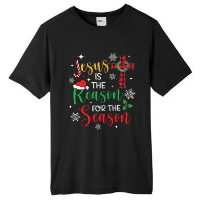 Jesus Is The Reason For The Season Christian Faith Christmas Tall Fusion ChromaSoft Performance T-Shirt