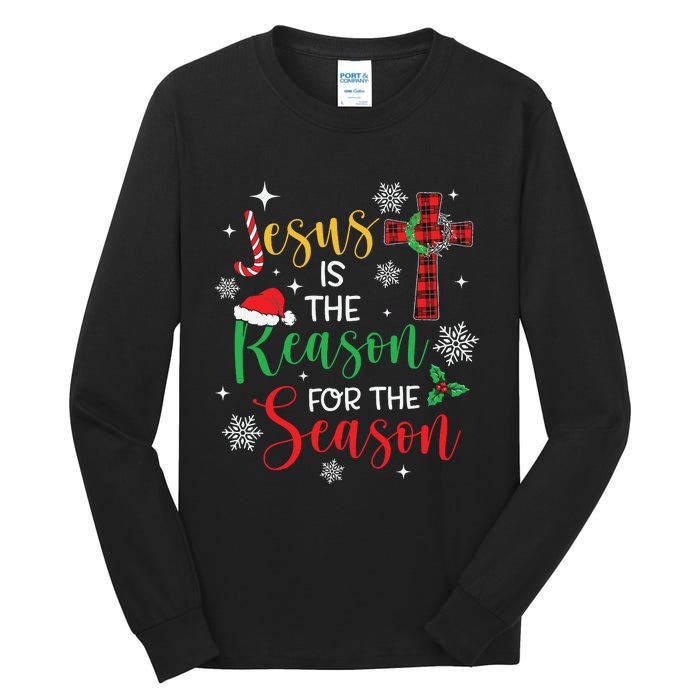 Jesus Is The Reason For The Season Christian Faith Christmas Tall Long Sleeve T-Shirt