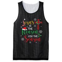 Jesus Is The Reason For The Season Christian Faith Christmas Mesh Reversible Basketball Jersey Tank