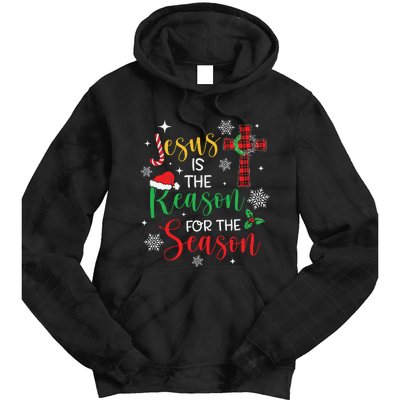 Jesus Is The Reason For The Season Christian Faith Christmas Tie Dye Hoodie