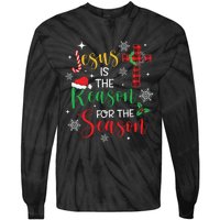 Jesus Is The Reason For The Season Christian Faith Christmas Tie-Dye Long Sleeve Shirt