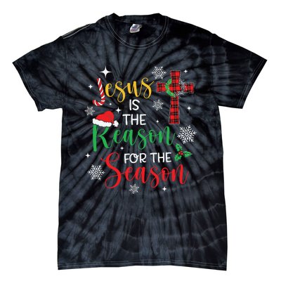 Jesus Is The Reason For The Season Christian Faith Christmas Tie-Dye T-Shirt