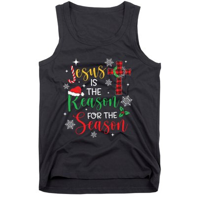 Jesus Is The Reason For The Season Christian Faith Christmas Tank Top