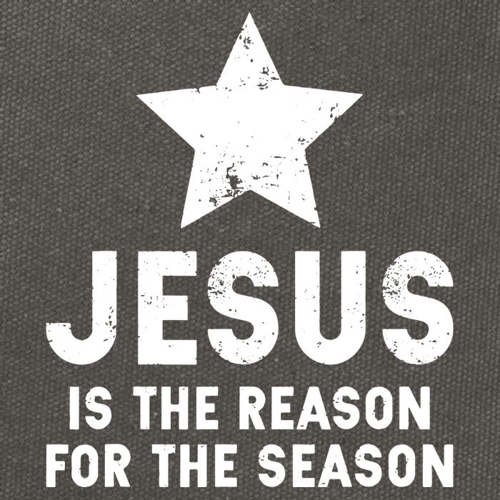 Jesus Is The Reason For The Season Christian Christmas Xmas Cotton Canvas Backpack