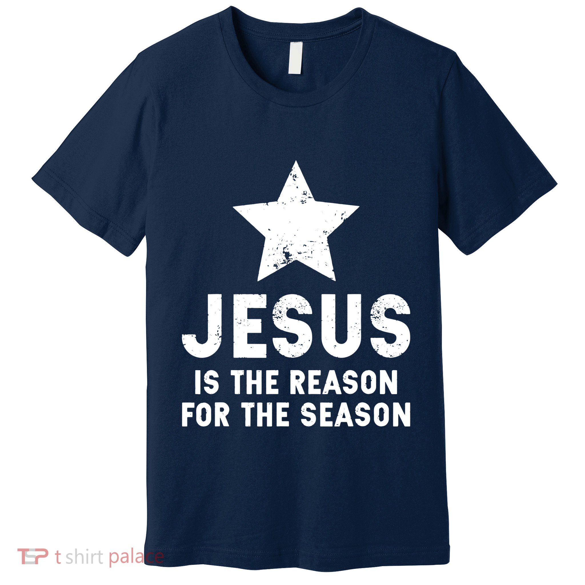 Jesus Is The Reason For The Season Christian Christmas Xmas Premium T-Shirt