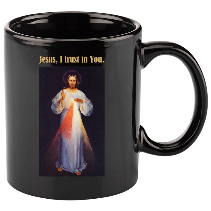 Jesus I Trust In You Divine Mercy 11oz C Handle Ceramic Mug