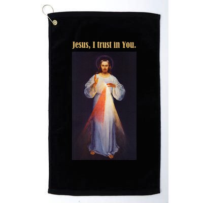 Jesus I Trust In You Divine Mercy Golf Towel
