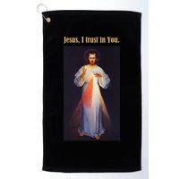 Jesus I Trust In You Divine Mercy Golf Towel