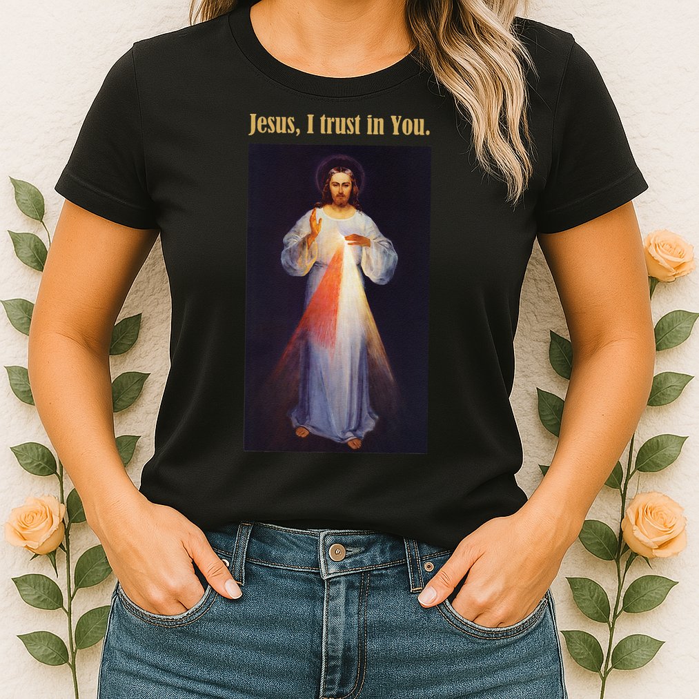 Jesus I Trust In You Divine Mercy Womens T-Shirt