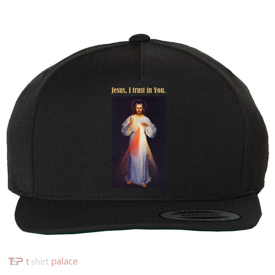 Jesus I Trust In You Divine Mercy Wool Snapback Cap