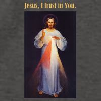 Jesus I Trust In You Divine Mercy Vector Backpack
