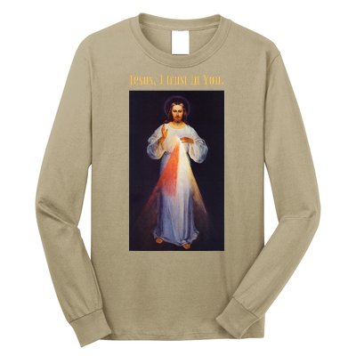 Jesus I Trust In You Divine Mercy Long Sleeve Shirt